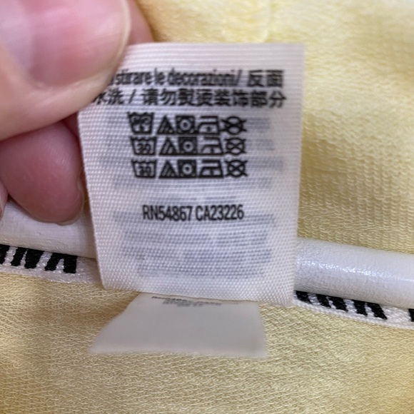 NWOT VS PINK Size Small Yellow Hoodie Oversized and Baggy Shirt Top - Picture 8 of 8